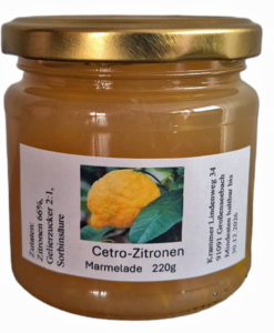 Cedro-Zitronen Marmelade