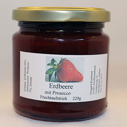 Erdbeer-Prosecco Fruchtaufstrich
