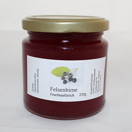 Felsenbirne Fruchtaufstrich / Marmelade