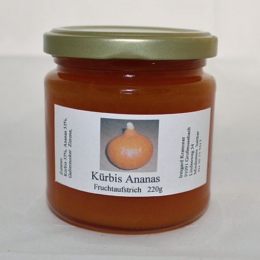 Kürbis Ananas Fruchtaufstrich - Marmelade