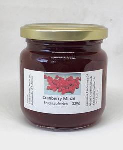 Cranberry Minze Fruchtaufstrich