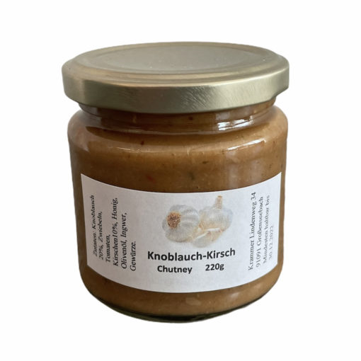 Knoblauch Kirsch Chutney